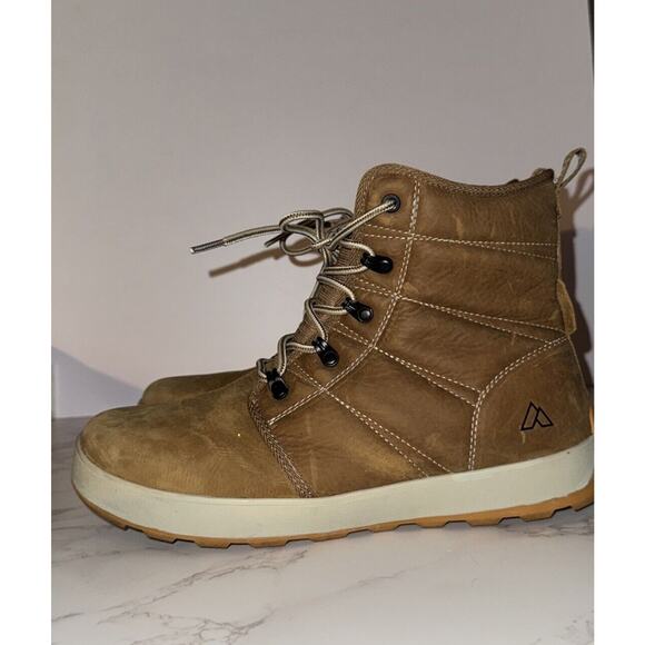 Alpine Design x Kamik Men's Ezra Winter Boots Size 10 Tan Camel Vibram Waterpoof - Picture 3 of 10
